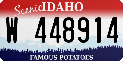 ID license plate W448914