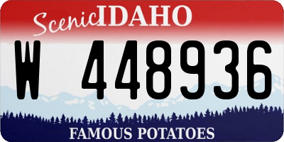 ID license plate W448936