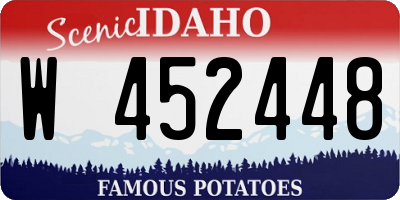 ID license plate W452448