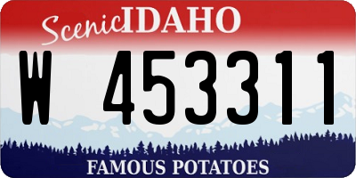 ID license plate W453311