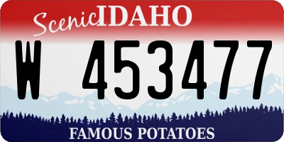 ID license plate W453477