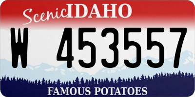 ID license plate W453557