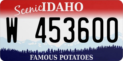 ID license plate W453600