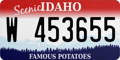 ID license plate W453655