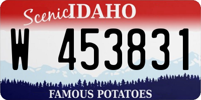 ID license plate W453831
