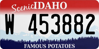 ID license plate W453882