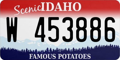 ID license plate W453886