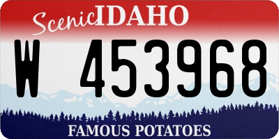 ID license plate W453968