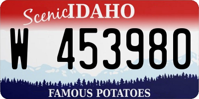 ID license plate W453980