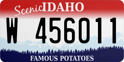ID license plate W456011