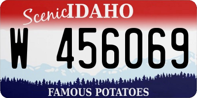 ID license plate W456069