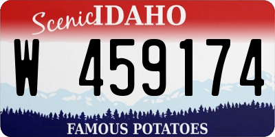 ID license plate W459174