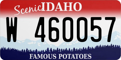 ID license plate W460057