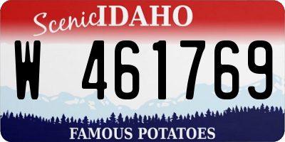 ID license plate W461769