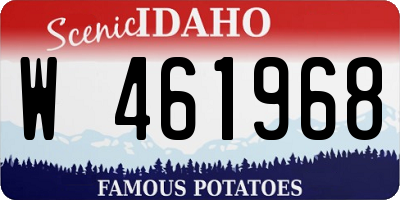 ID license plate W461968