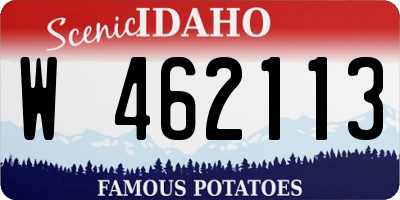 ID license plate W462113