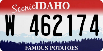 ID license plate W462174