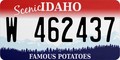 ID license plate W462437