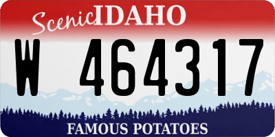 ID license plate W464317