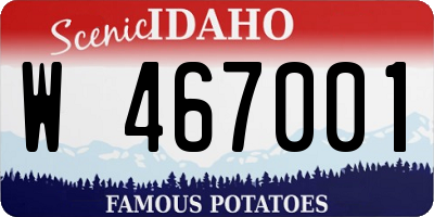 ID license plate W467001
