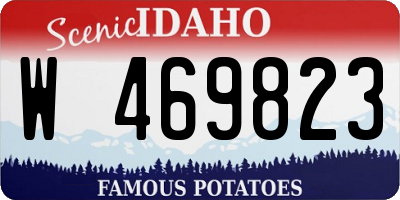 ID license plate W469823
