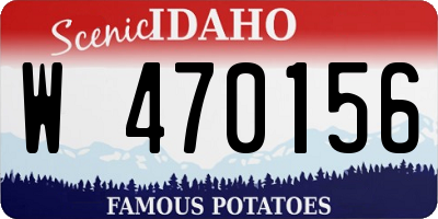 ID license plate W470156