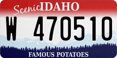 ID license plate W470510