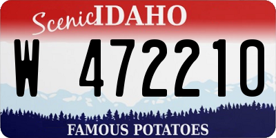 ID license plate W472210