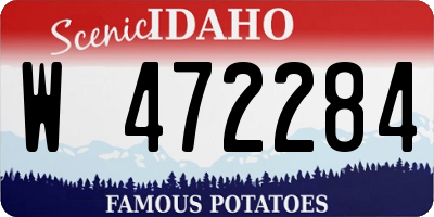 ID license plate W472284
