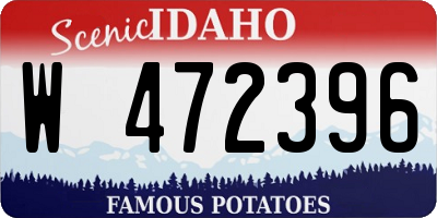 ID license plate W472396