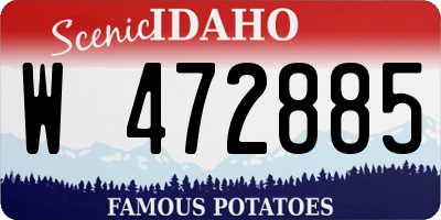 ID license plate W472885
