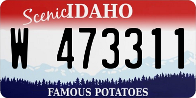 ID license plate W473311