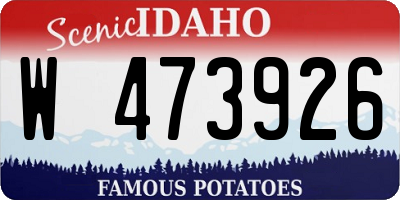 ID license plate W473926