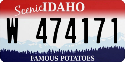 ID license plate W474171