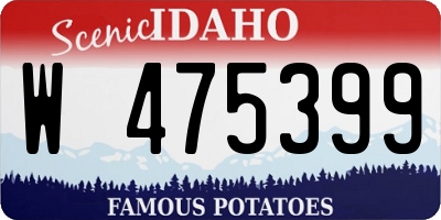 ID license plate W475399