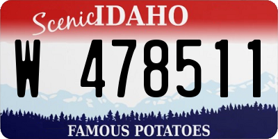 ID license plate W478511