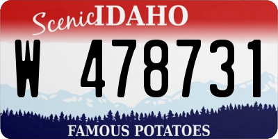 ID license plate W478731