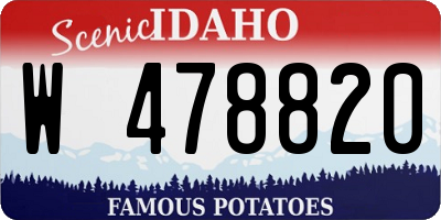 ID license plate W478820