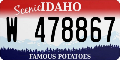 ID license plate W478867