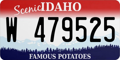 ID license plate W479525
