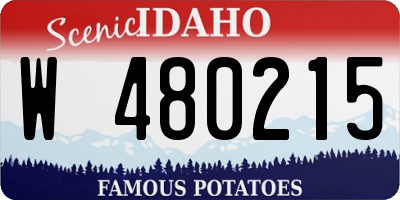 ID license plate W480215