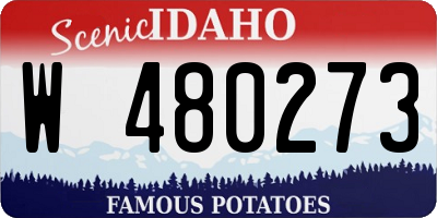 ID license plate W480273