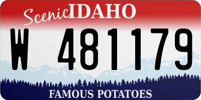 ID license plate W481179