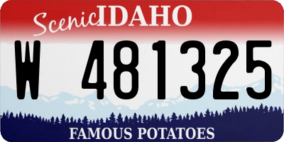 ID license plate W481325