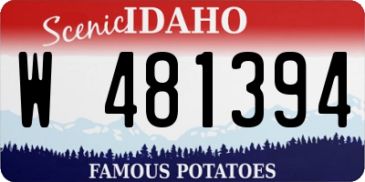 ID license plate W481394