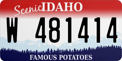ID license plate W481414