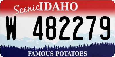 ID license plate W482279