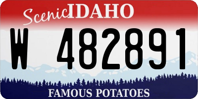 ID license plate W482891