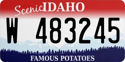 ID license plate W483245