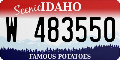 ID license plate W483550